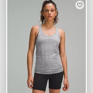 Swiftly Tech Racerback Tank Top Grey Size 4